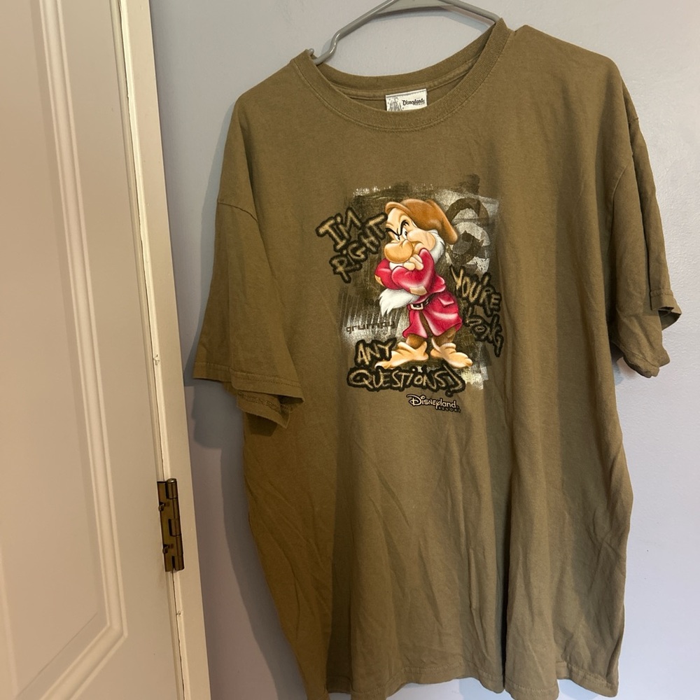 Disney Brown Short Sleeve Tee with Graphic Print